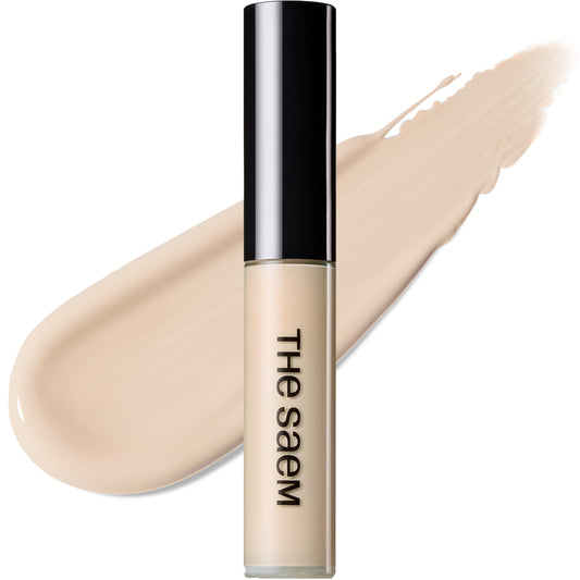 THESAEM front packaging view showing compact concealer tube and shade