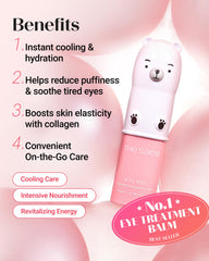 THESAEM eye stick texture closeup showing lightweight balm for hydration