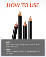 THESAEM pencil beside a coin to show compact size and easy travel convenience