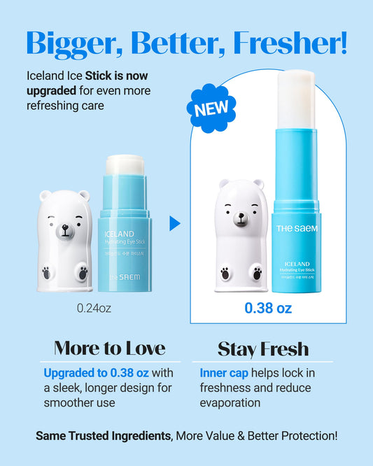THESAEM stick open with cap visible illustrating protective cap and easy-roll application