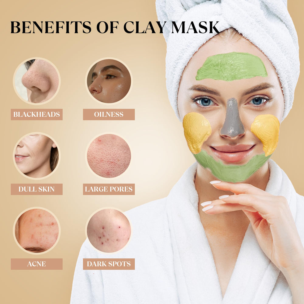 THESKCARE Dead Sea mud mask texture close-up, showing mineral-rich paste for deep cleansing