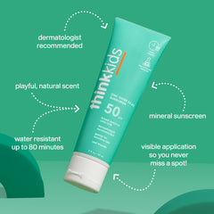 Think lotion texture on hand showing non-greasy fast-absorbing benefit