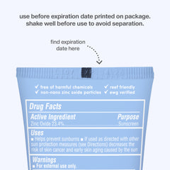 Thinksport 3 fl oz tube next to a passport to show travel-friendly size benefit