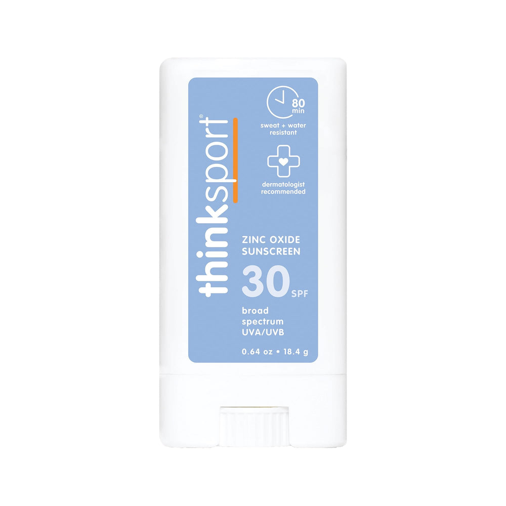 THINK thinksports stick front packaging showing compact SPF 30 convenience