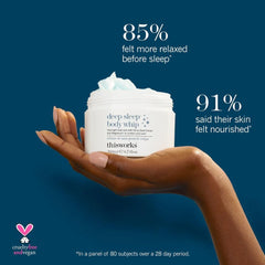 THISWORKS jar beside pillow illustrating evening routine relaxation benefit