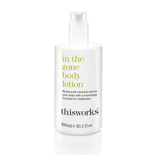 THISWORKS front bottle showing label and 300ml size for clear identification and use