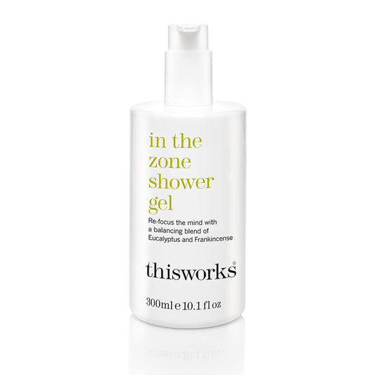THISWORKS bottle front packaging showing label and 300ml size for clear product identification and trust