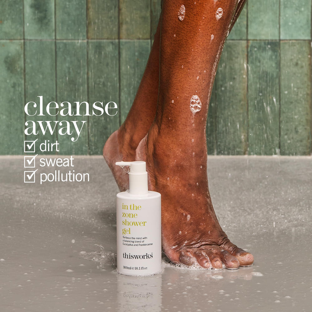 THISWORKS pump dispenser detail illustrating easy, controlled dispensing for convenient daily use