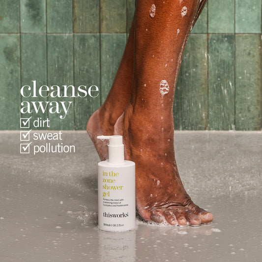 THISWORKS pump dispenser detail illustrating easy, controlled dispensing for convenient daily use