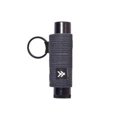 Thread Wallets black chapstick holder front view showing sleek compact design and easy access