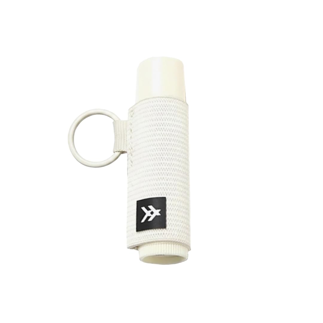 Thread Wallets off-white holder front view showing compact design and quick access