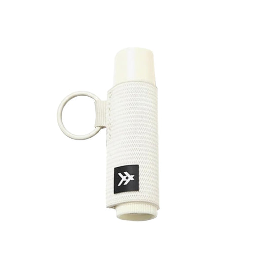 Thread Wallets off-white holder front view showing compact design and quick access