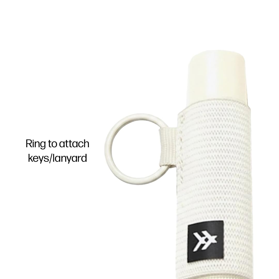 Thread Wallets holder on keyring attached to keys demonstrating secure portability