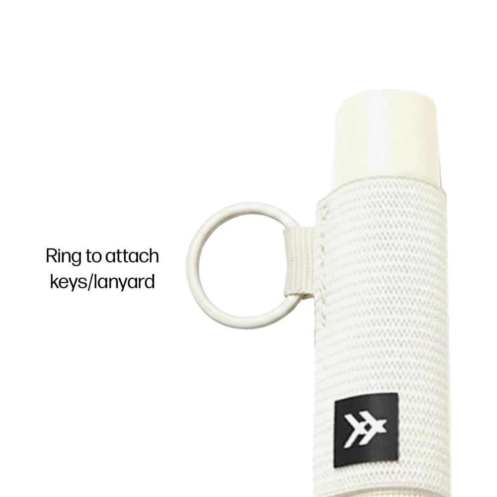 Thread Wallets holder on keyring attached to keys demonstrating secure portability
