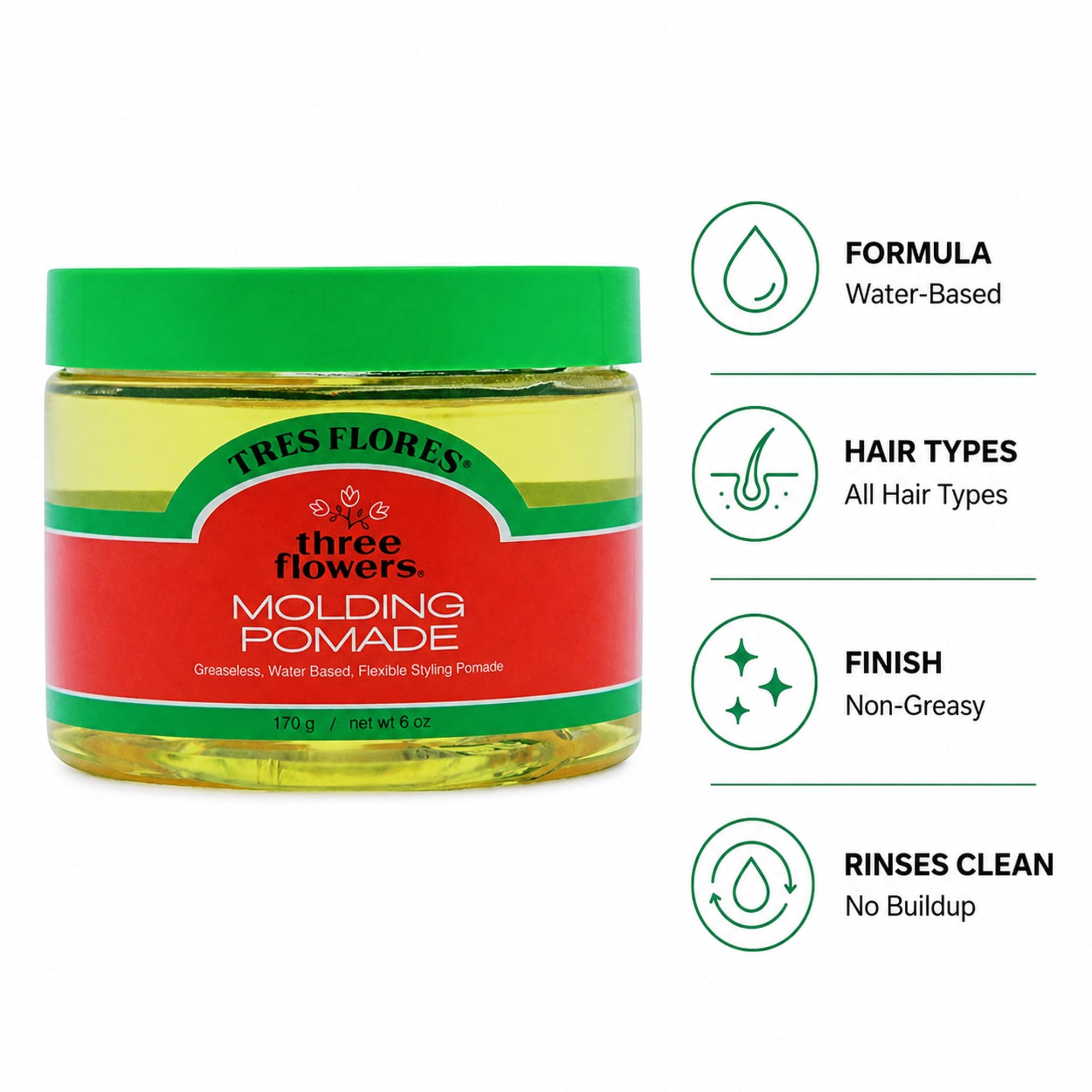 Three Flowers label detail highlighting brand and signature fragrance
