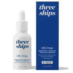 Three Ships front packaging showing serum bottle and label for clear identity and trust