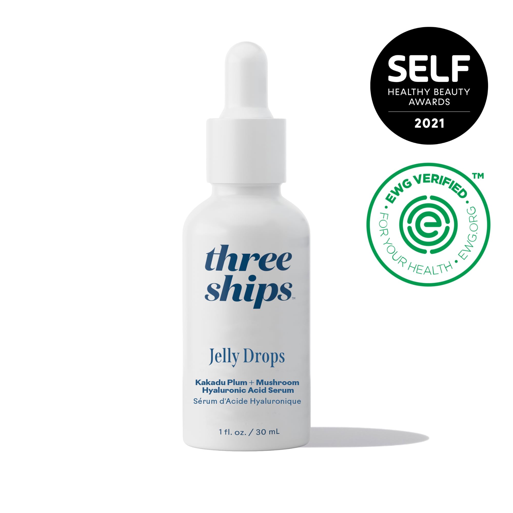 Three Ships pipette dispensing gel serum highlighting easy controlled application benefit