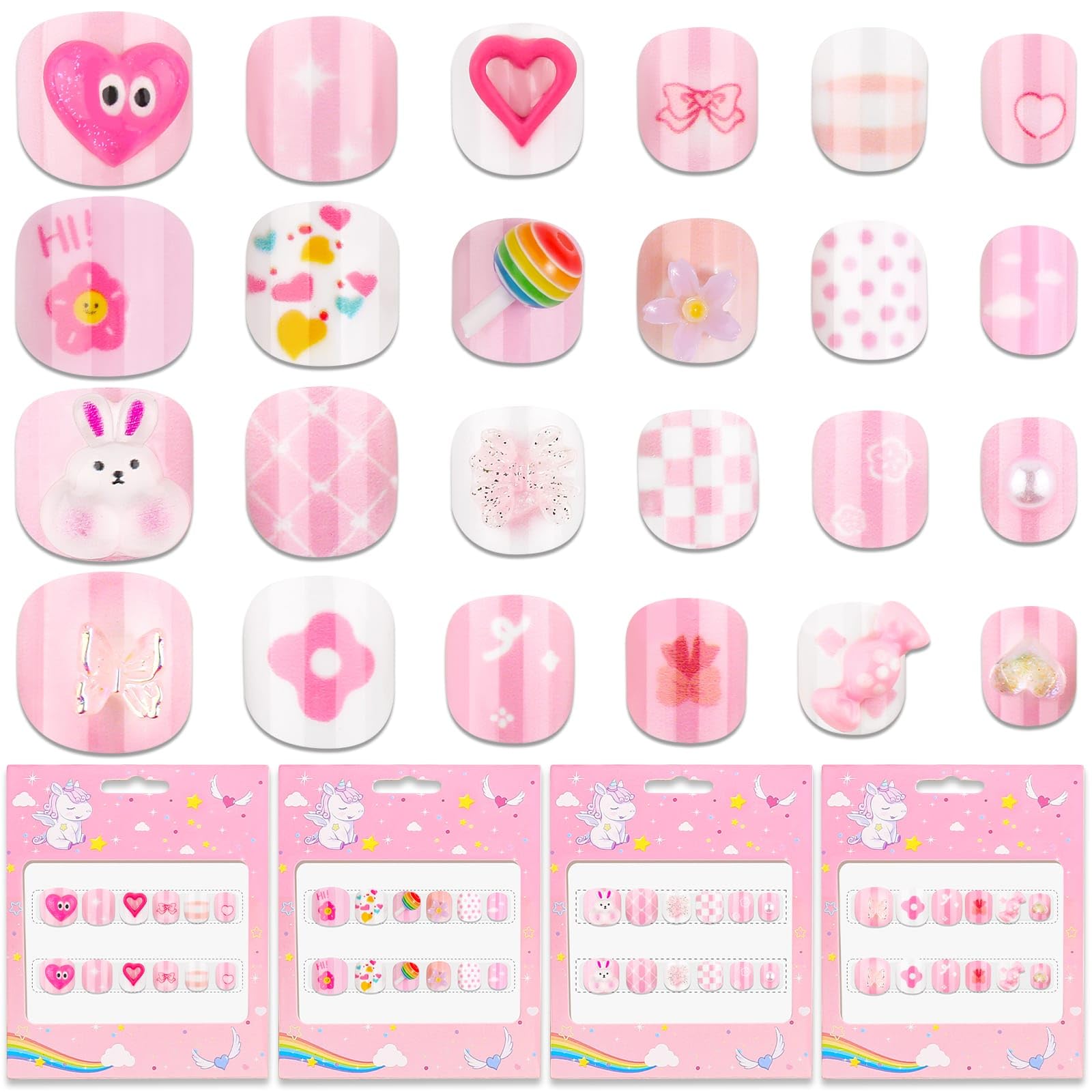 Thrilez front packaging showing full short press-on nails set benefit convenience
