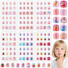 Thrilez front packaging showing six mini nail packs and total 144 pieces, clear contents benefit