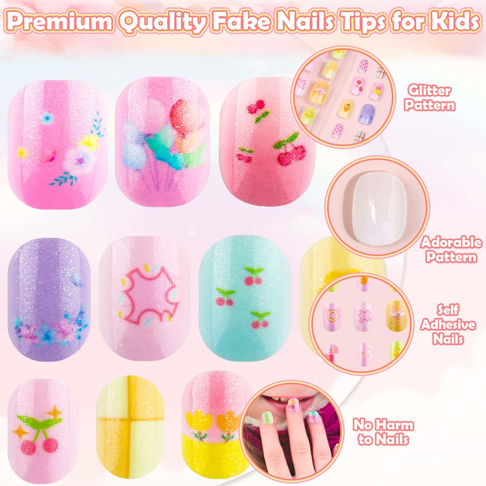 Thrilez nails displayed on fingers to show size and fit benefit