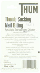 Thum brush application closeup on fingertip demonstrating easy targeted use and result