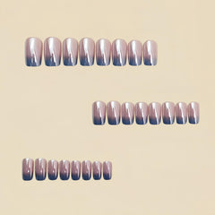 Thuoxde close-up of chrome mirror gradient texture showing glossy finish benefit salon look