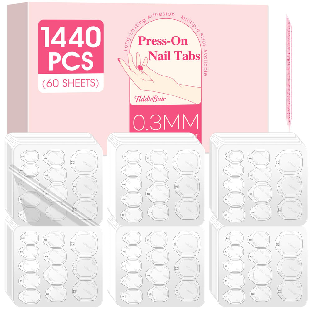 TiddieBair front packaging showing 60 sheets and 1440 tabs for convenience