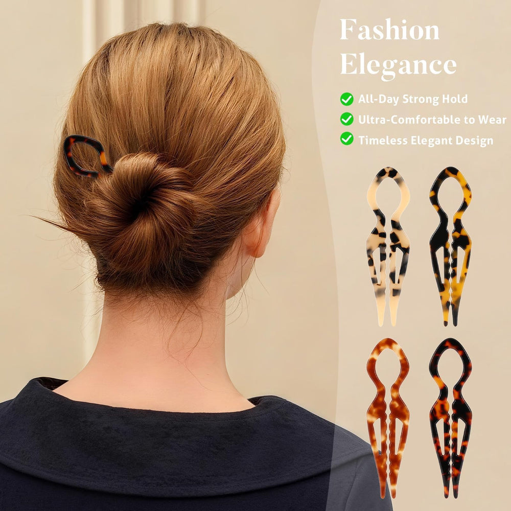 Tiefebene in use in a French twist showcasing strong, hidden support