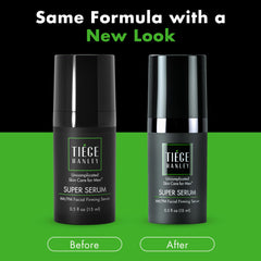Tiege Hanley application demo on male model showing quick morning absorption benefit
