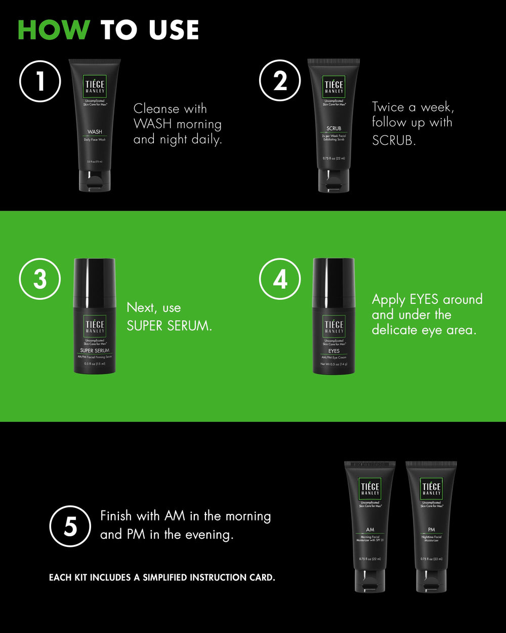Tiege Hanley applying eye cream on hand to hydrate delicate skin