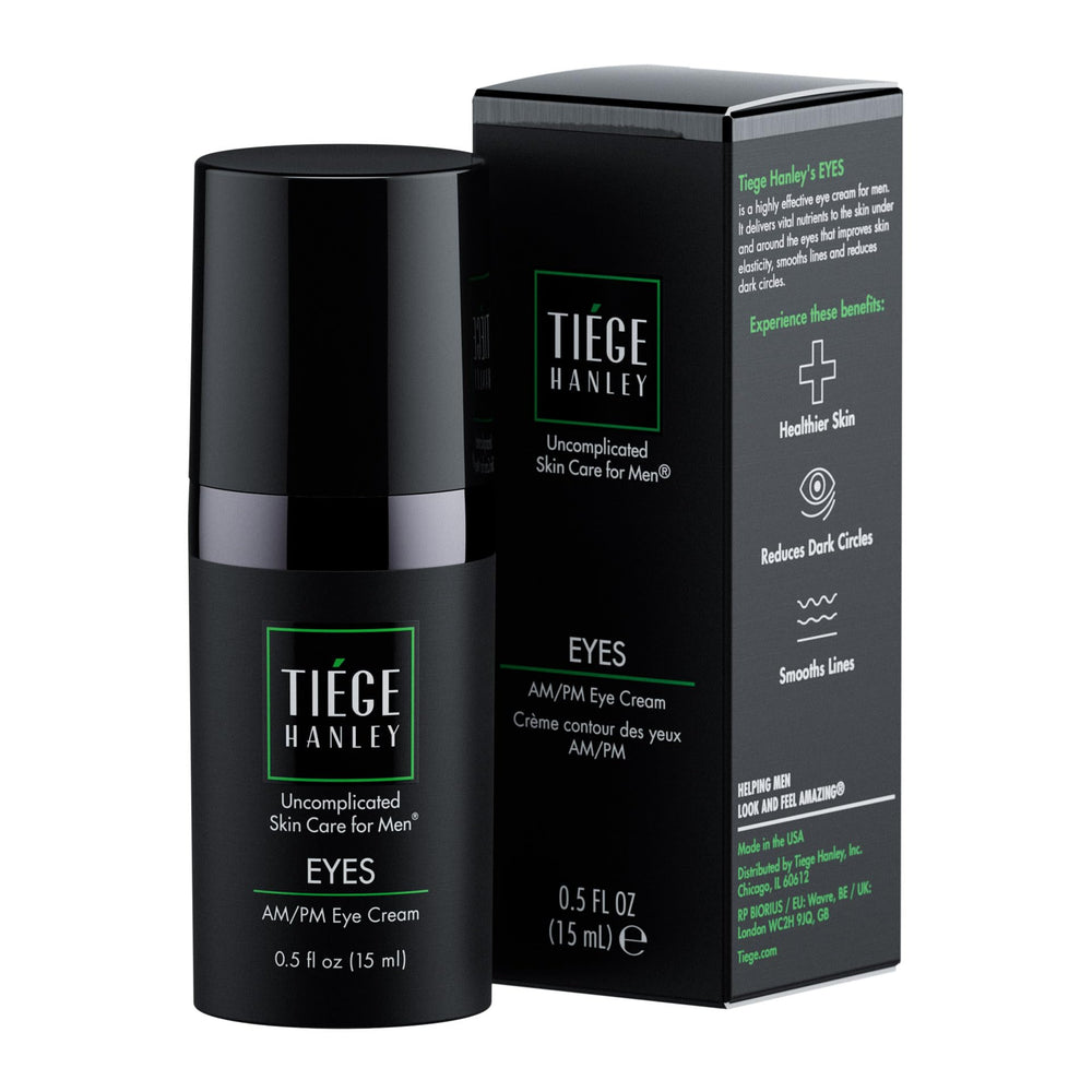 Tiege Hanley front packaging showing product and compact size for travel
