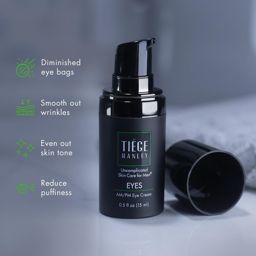 Tiege Hanley size comparison 0.5 oz illustrating compact bathroom storage