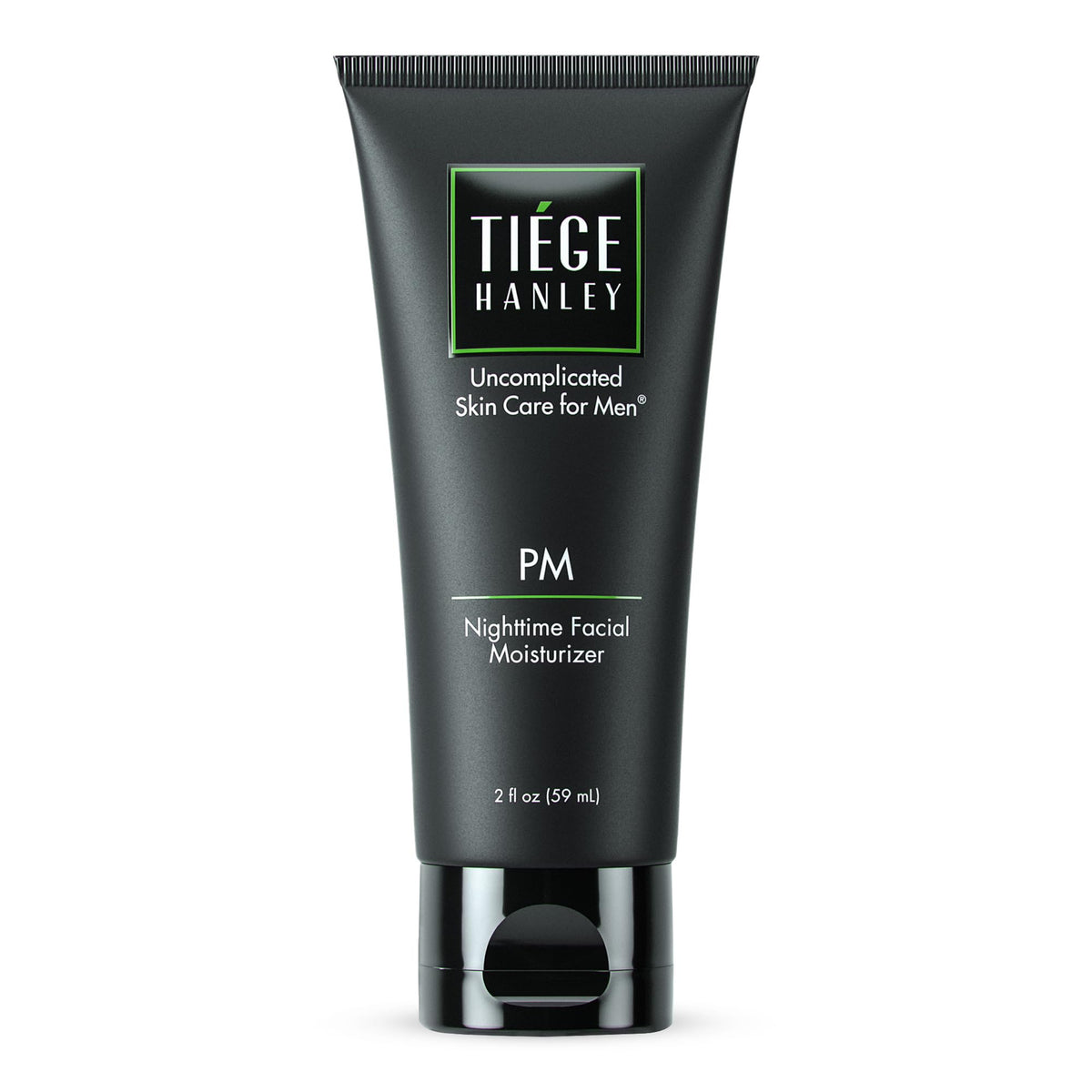 Tiege Hanley front packaging showing bottle and label with clear benefits