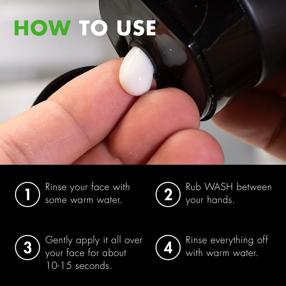 Tiege Hanley face wash in a travel kit highlighting TSA-friendly portability