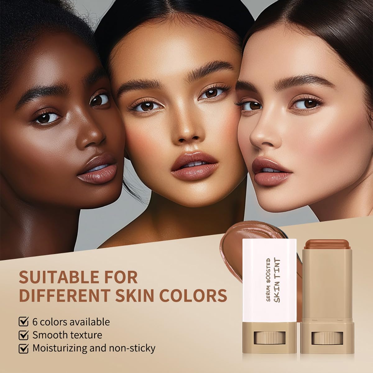 Tiejdhr lifestyle woman applying stick emphasizing fast, natural finish