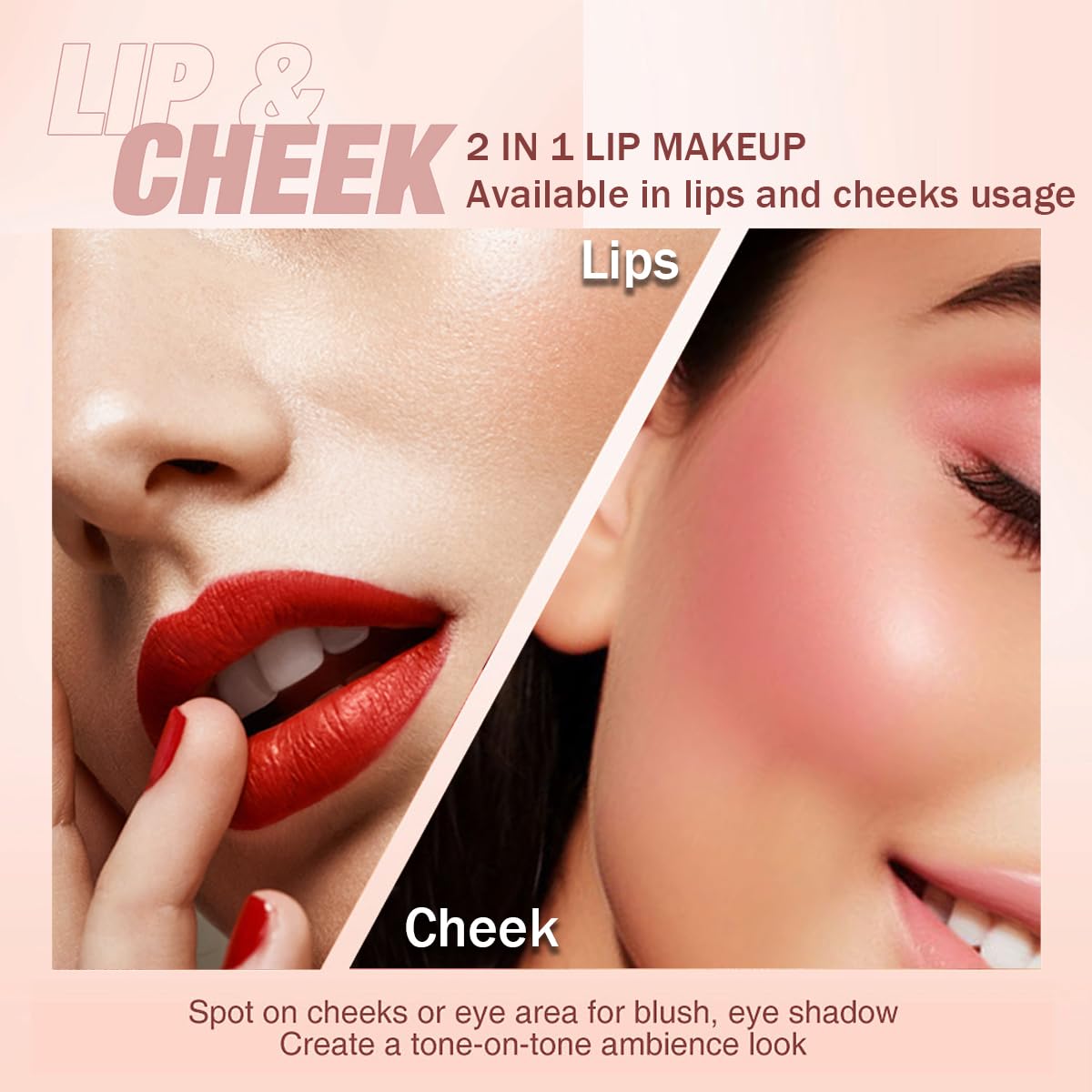 Tiejdhr applied on model lips demonstrating even matte finish and hydration