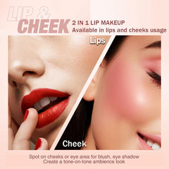 Tiejdhr applied on model lips demonstrating even matte finish and hydration