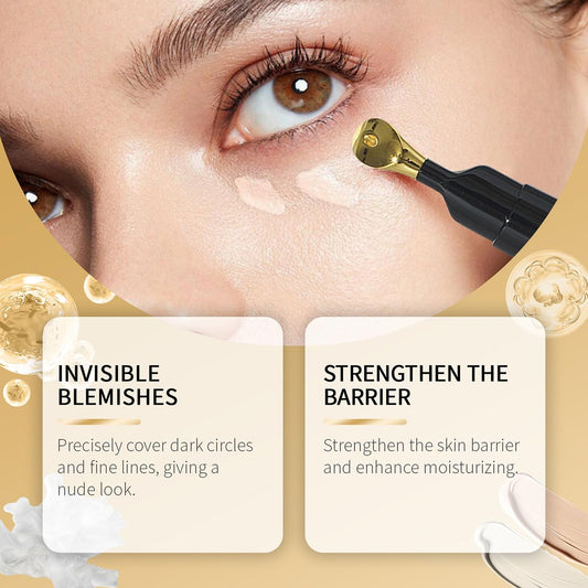 Tiejdhr precision gold brush head close-up for accurate application