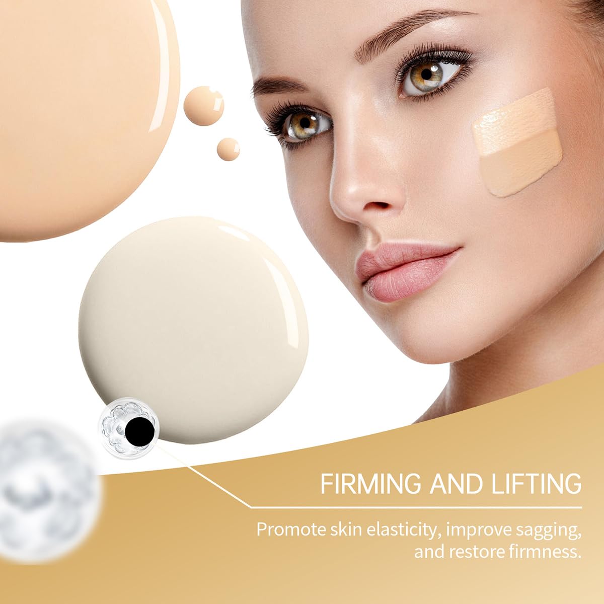 Tiejdhr swatches on skin demonstrating coverage and natural finish