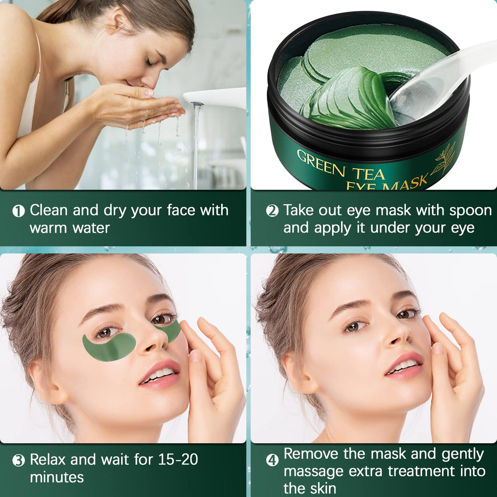 Tiepetly ingredients label highlighting green tea, collagen and hyaluronic acid benefits