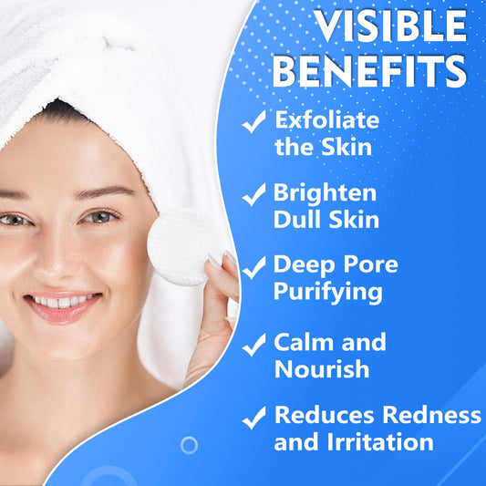 Tiepetly single pad close-up texture with visible soaked solution for gentle exfoliation