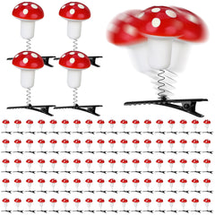 Tigeen front view of 30-piece mushroom clip set showing colorful variety and convenience