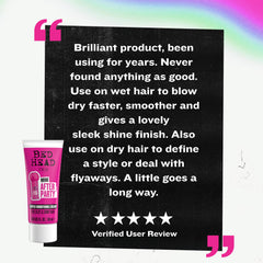 TIGI Bed Head travel bag styling setup with tube, ideal for on-the-go touch-ups