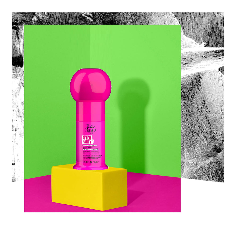 TIGI Bed Head travel size in a toiletry bag for on‑the‑go styling convenience