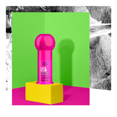 TIGI Bed Head travel size in a toiletry bag for on‑the‑go styling convenience