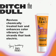 TIGI Bed Head back label with ingredients list and usage directions for convenience