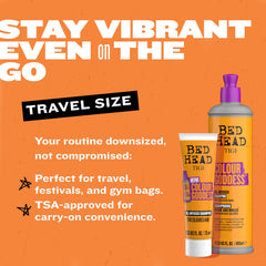 TIGI Bed Head cap detail emphasizing secure closure to prevent leaks