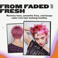 TIGI Bed Head placed beside a suitcase illustrating airport-ready convenience