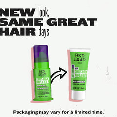 TIGI Bed Head used with a diffuser to boost volume and shape curls quickly