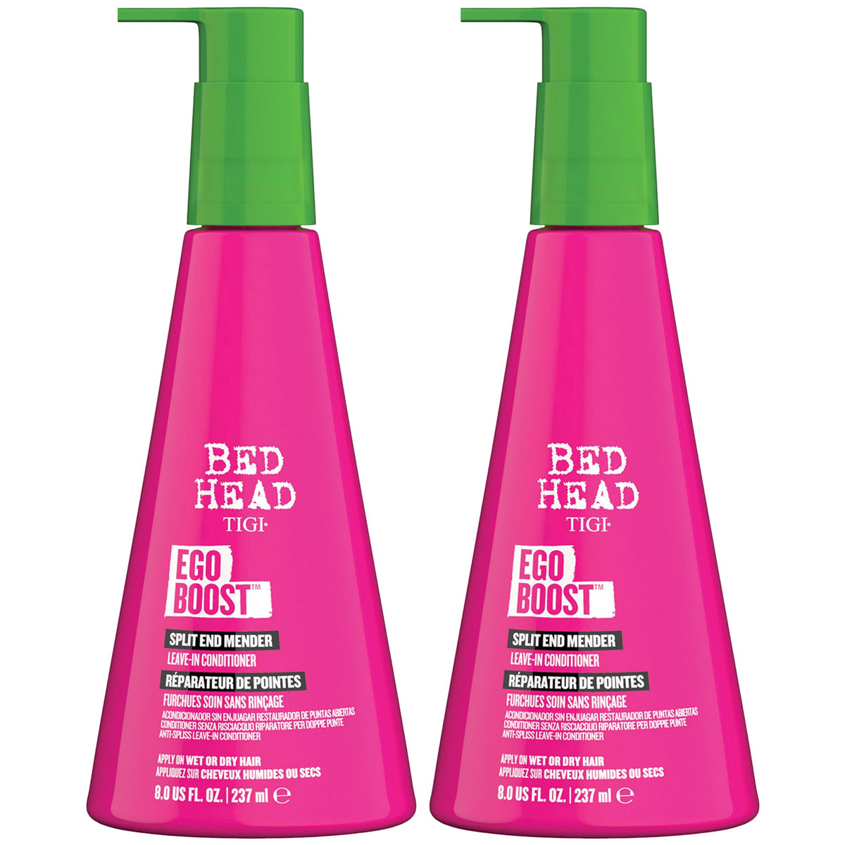TIGI Bed Head front packaging showing 2-pack and product benefit